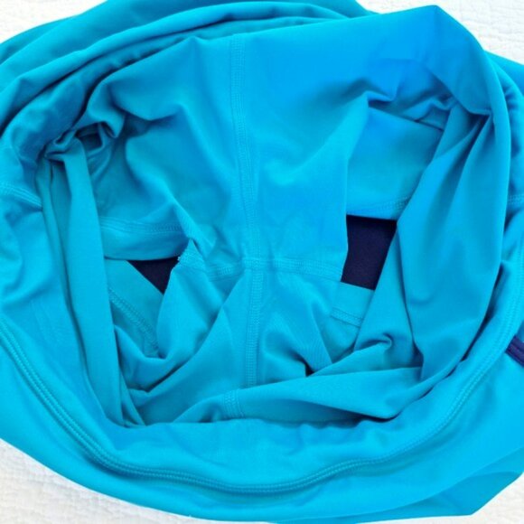 Sofibella Women's Activewear Skirt Skort Size Large Blue Orange Pockets Sporty - Picture 9 of 14